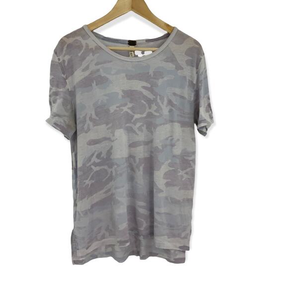 Free People We The Free Purple Camouflage Short Sleeve T Shirt Size Medium - Picture 4 of 7